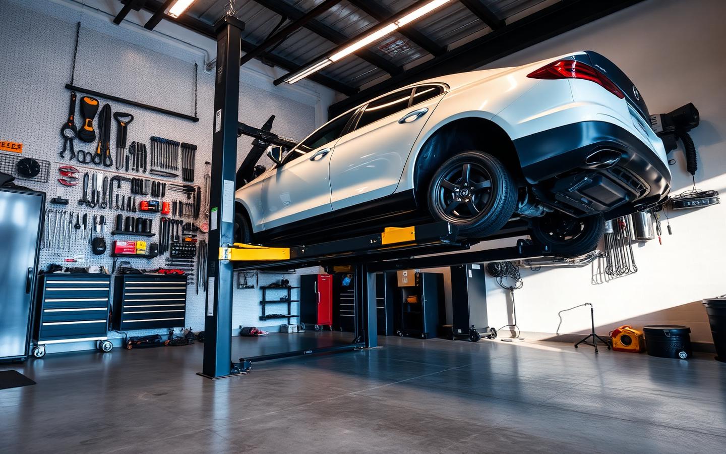 Inside the Weston Auto Repairs workshop